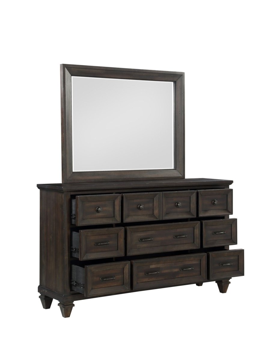 Sevilla - Mirror - Walnut Mirrors by New Classic - Walls Furniture & Mattress