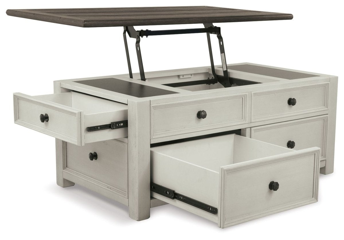 Bolanburg - Lift Top Cocktail Table - White / Brown / Beige Cocktail Tables by Signature Design by Ashley® - Walls Furniture & Mattress