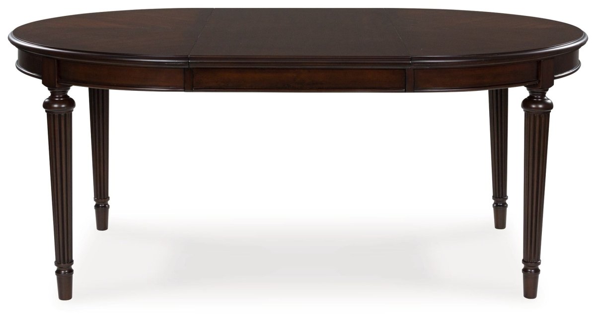 Lavinton - Oval Dining Room Extension Table - Brown Dining Tables with Extensions by Signature Design by Ashley® - Walls Furniture & Mattress