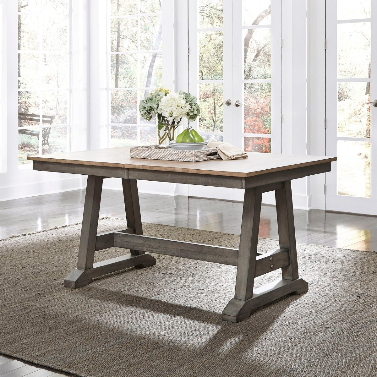 Lindsey Farm - Trestle Table Dining Tables by Liberty Furniture - Walls Furniture & Mattress