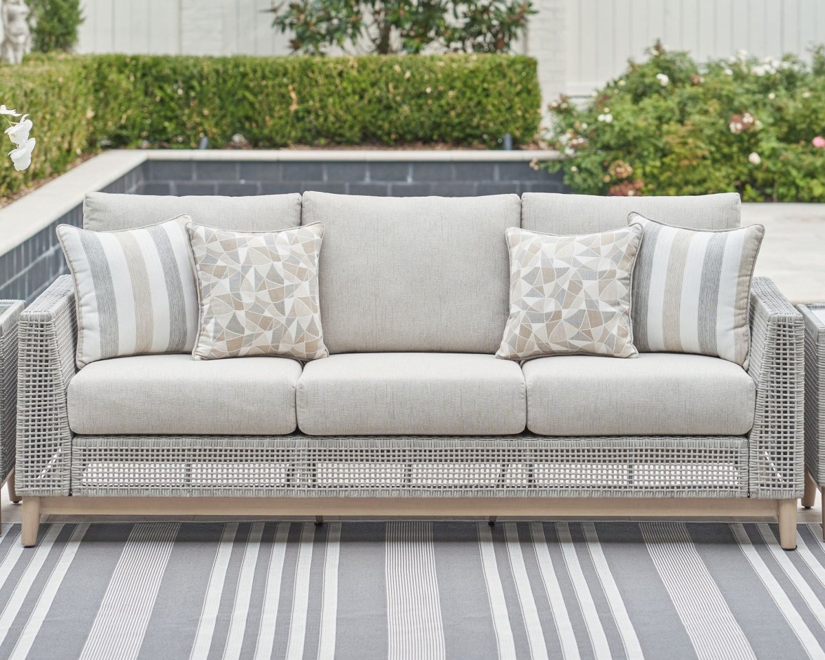 Seton Creek - Sofa With Cushion - Gray Sofas by Signature Design by Ashley® - Walls Furniture & Mattress