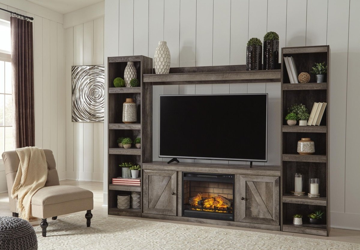 Wynnlow - Entertainment Center With 60" TV Stand Entertainment Centers by Signature Design by Ashley® - Walls Furniture & Mattress