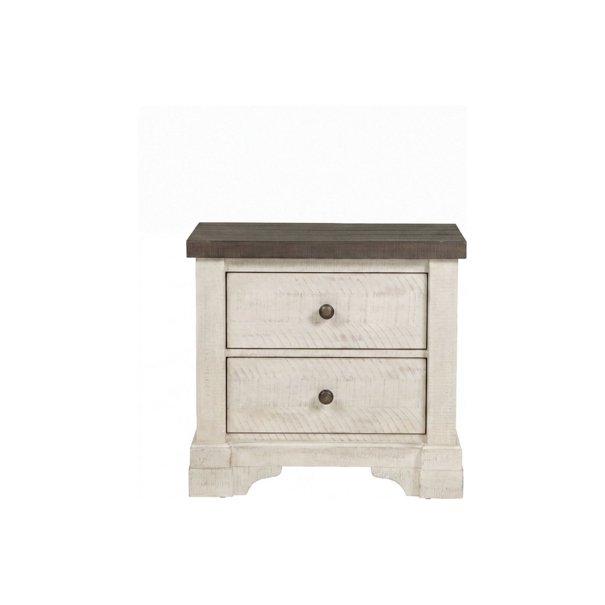 Augusta - Two Drawer Nightstand With USB Port Nightstands w/ Charging Stations by New Classic - Walls Furniture & Mattress