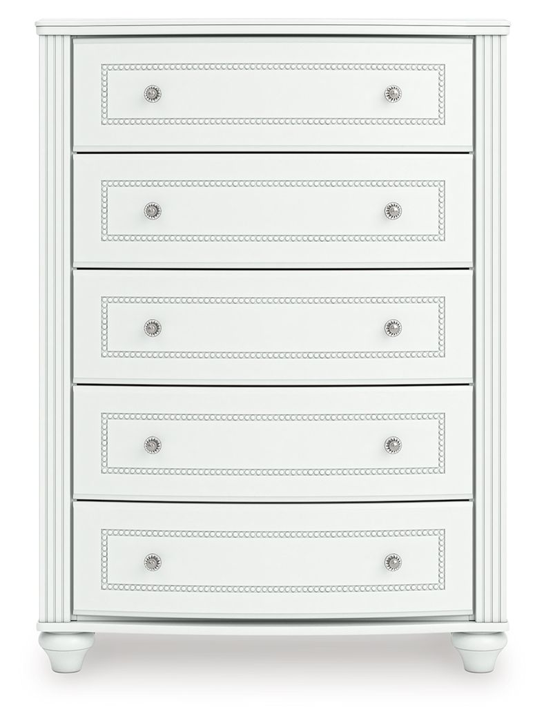 Kozlani - Five Drawer Chest - White Accent Chests by Signature Design by Ashley® - Walls Furniture & Mattress