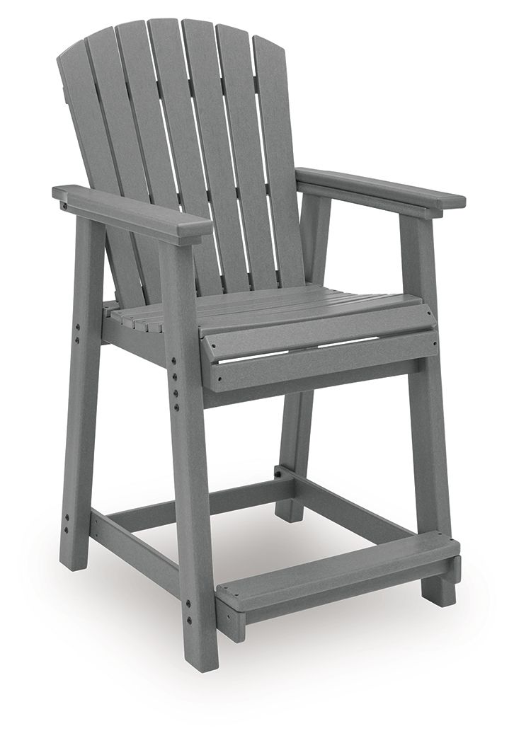 Sanctuary Beach - Barstool (Set of 2) - Dark Gray Stool Sets by Signature Design by Ashley® - Walls Furniture & Mattress