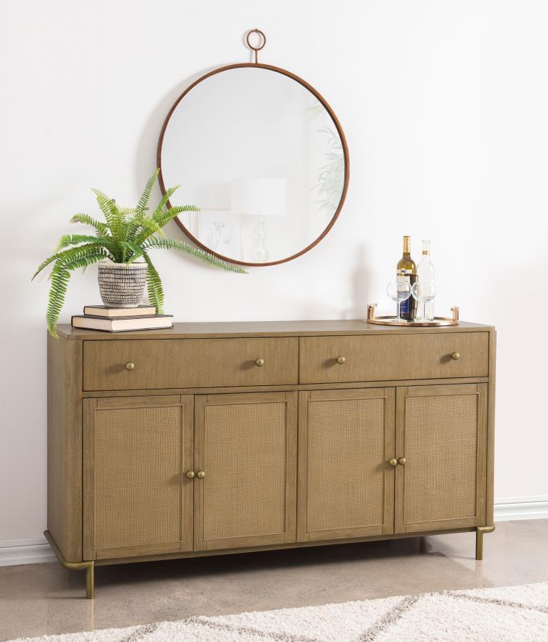 Arini - Cane Door Dining Sideboard Server Servers by Coaster Fine Furniture - Walls Furniture & Mattress