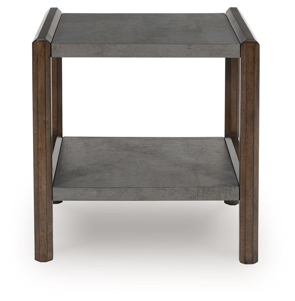 Kallenny - Rectangular End Table - Brown / Gray End Tables by Signature Design by Ashley® - Walls Furniture & Mattress