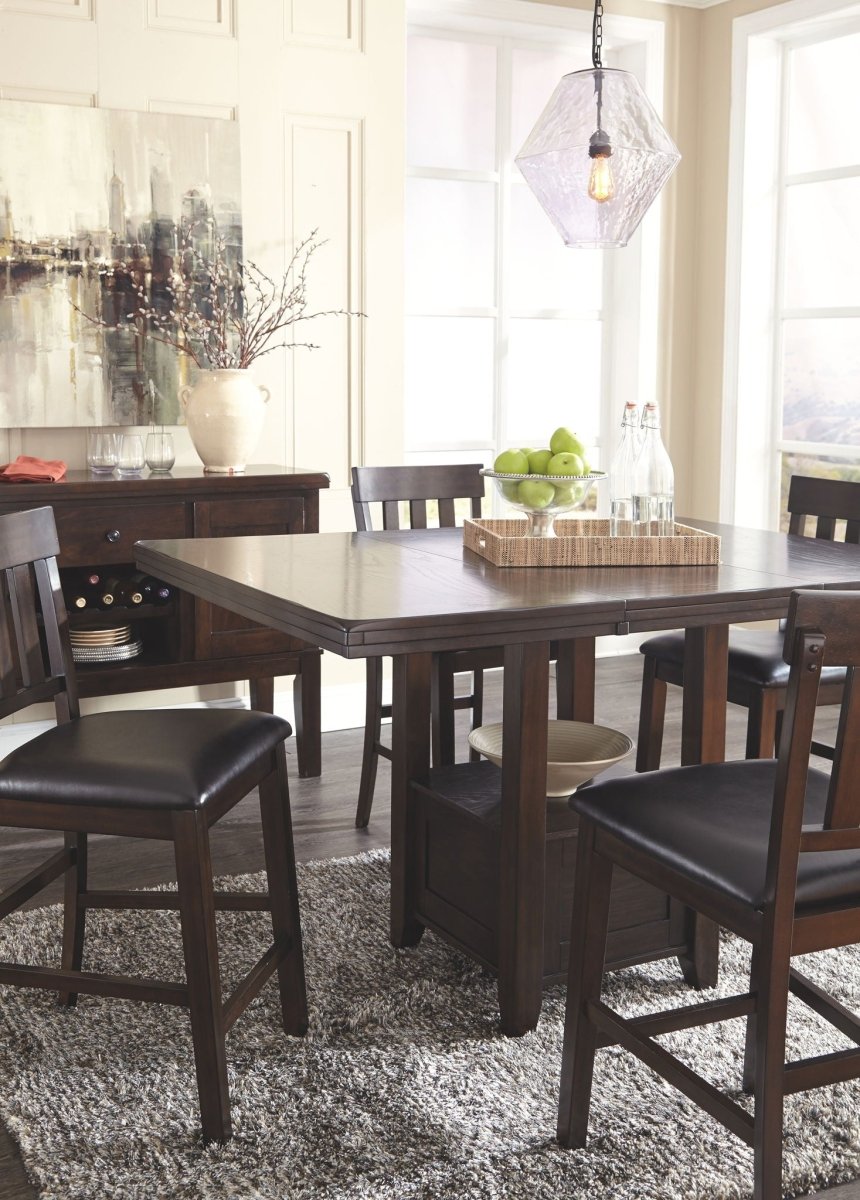 Haddigan - Dining Table With Side Chairs 5 Piece Dining Room Sets by Signature Design by Ashley® - Walls Furniture & Mattress