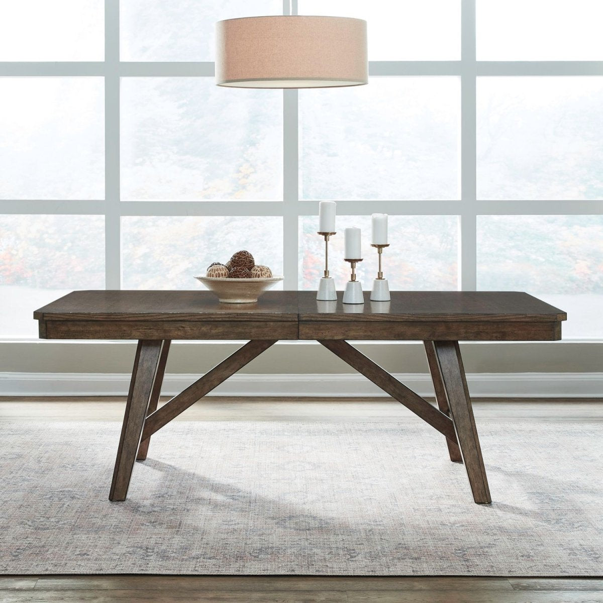 Carolina Park - Trestle Table - Brown Dining Tables by Liberty Furniture - Walls Furniture & Mattress