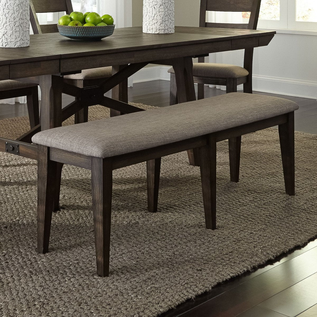Double Bridge - Dining Bench - Dark Brown Dining Benches by Liberty Furniture - Walls Furniture & Mattress