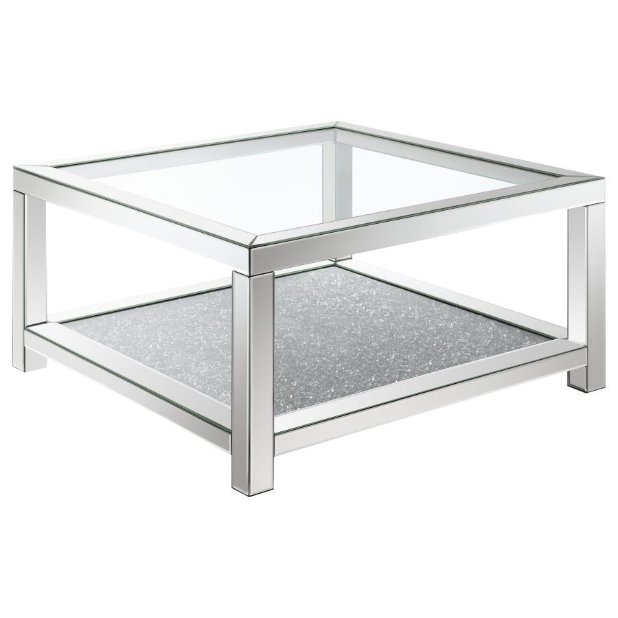 Valentina - Mirrored Coffee Table Set Table Sets by Coaster Fine Furniture - Walls Furniture & Mattress