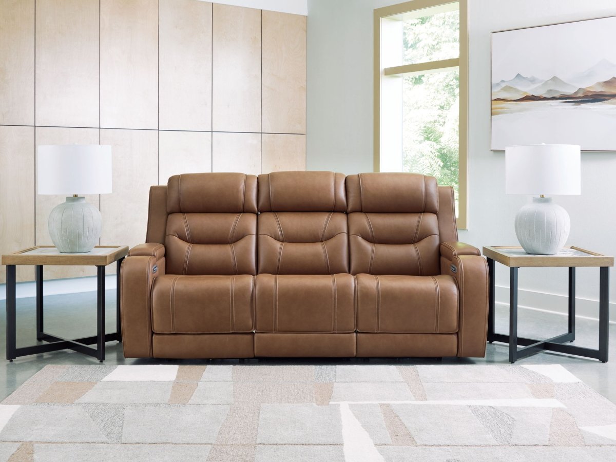 Knightington - Power Reclining Sofa With Audio Seating Reclining Sofas by Signature Design by Ashley® - Walls Furniture & Mattress