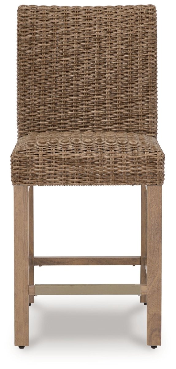 Walton Bridge - Barstool (Set of 2) - Driftwood Stool Sets by Signature Design by Ashley® - Walls Furniture & Mattress