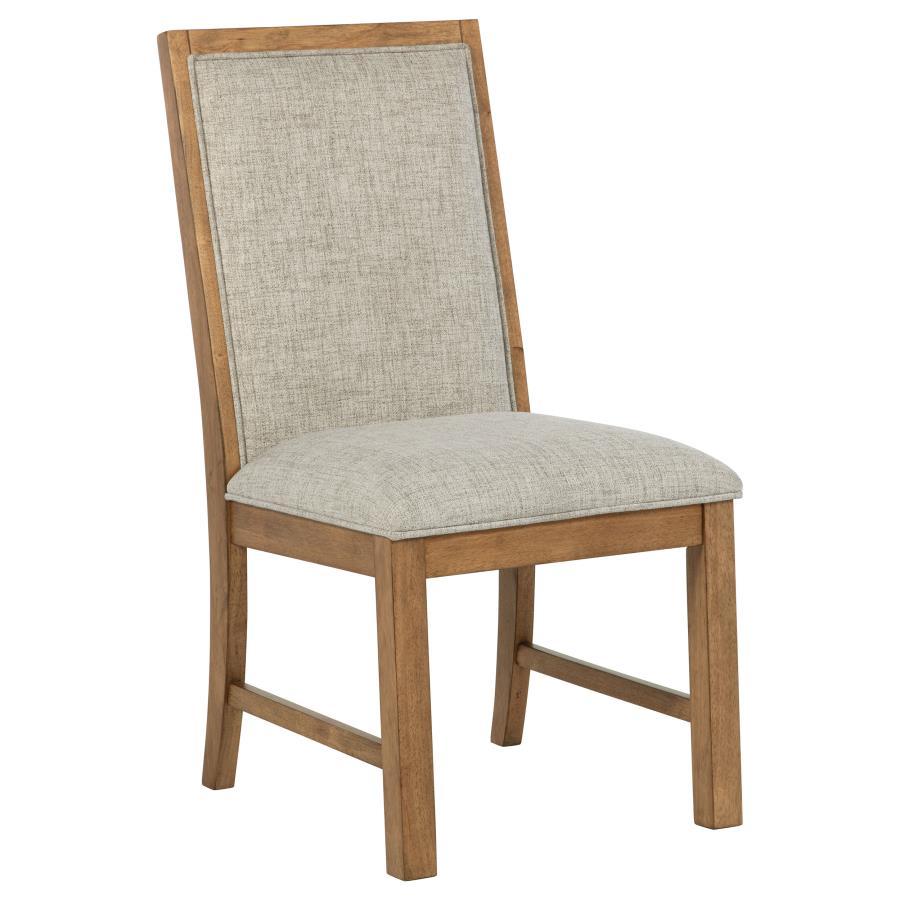 Bruner - Upholstered Dining Side Chair (Set of 2) - Brown Chair Sets by Coaster Fine Furniture - Walls Furniture & Mattress