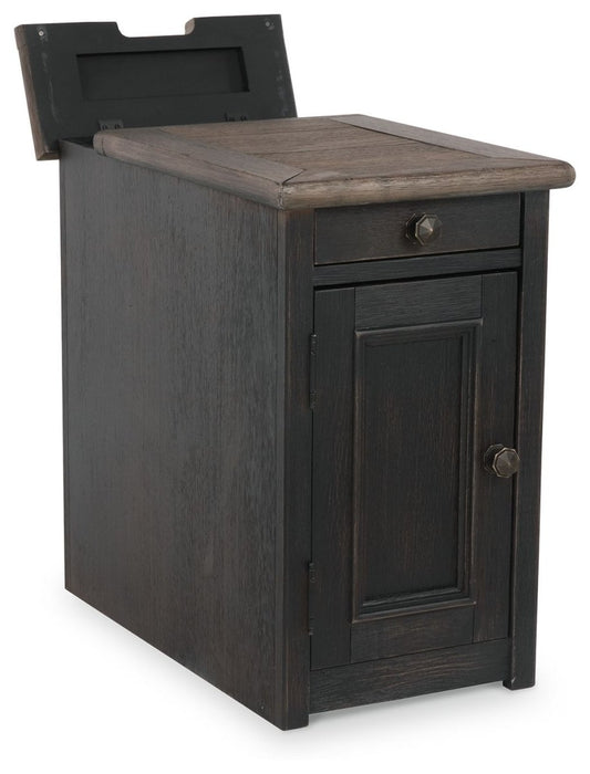 Tyler Creek - Chair Side End Table - Grayish Brown / Black Chair Side Tables by Signature Design by Ashley® - Walls Furniture & Mattress