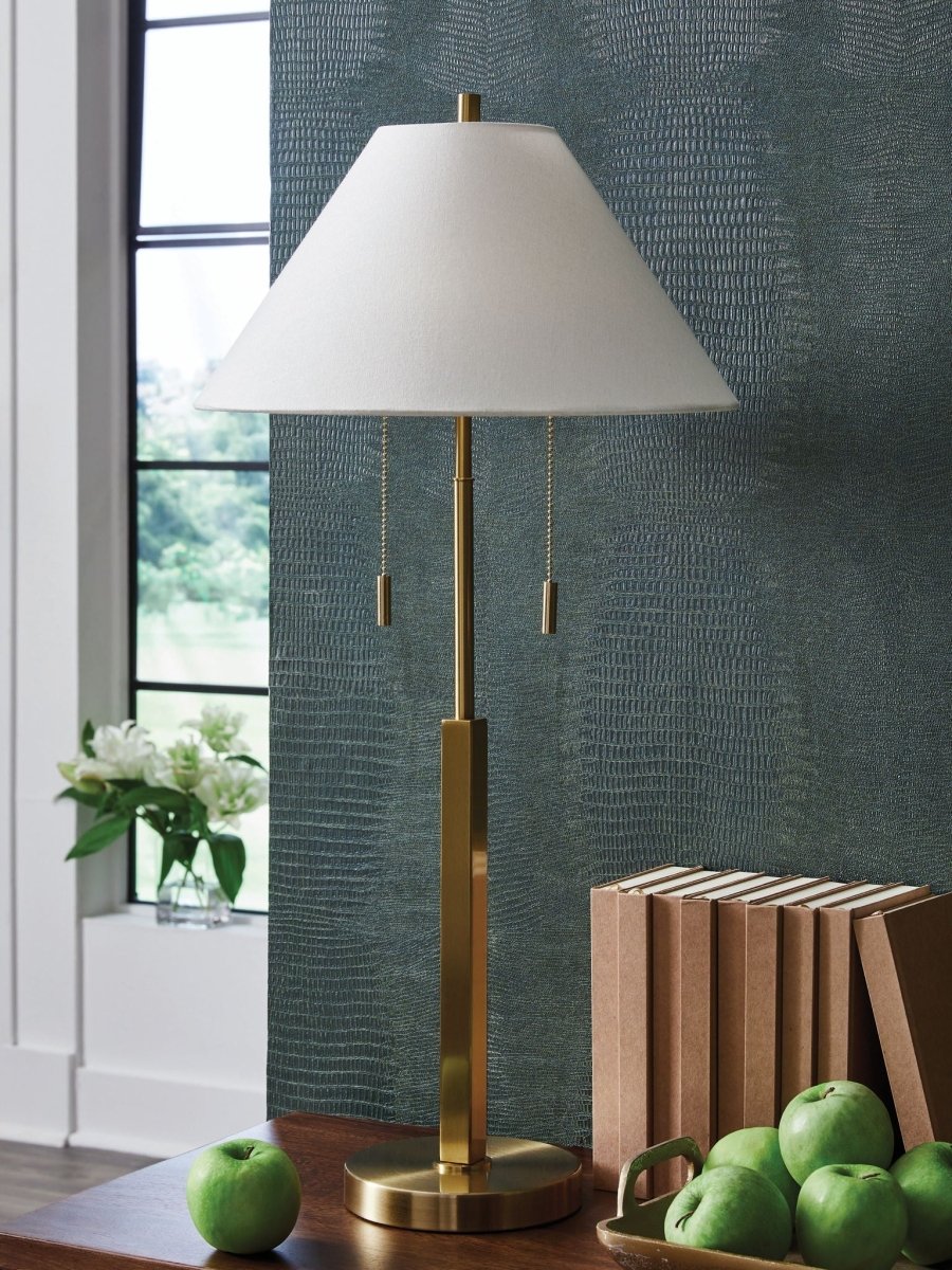 Haigwood - Metal Lamp Floor Lamps by Signature Design by Ashley® - Walls Furniture & Mattress