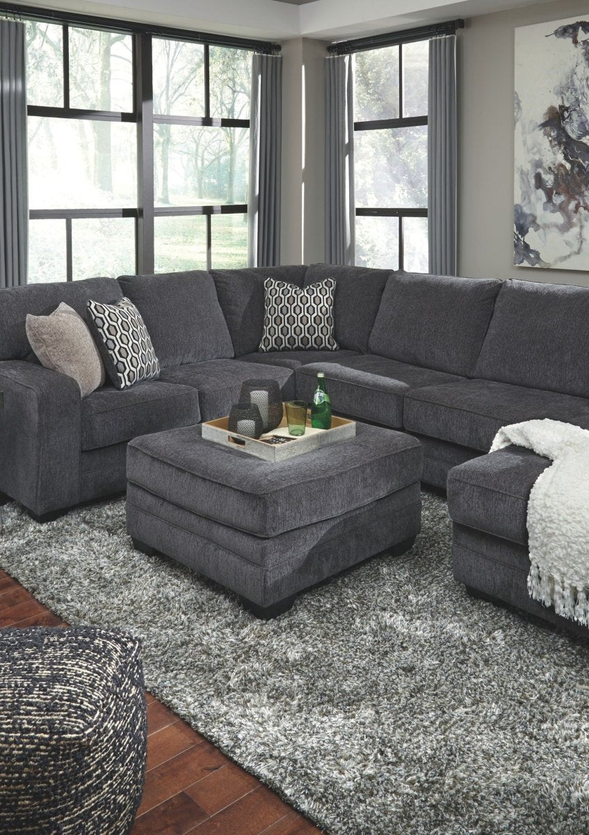 Tracling - Oversized Accent Ottoman - Slate Accent Ottomans by Benchcraft® - Walls Furniture & Mattress