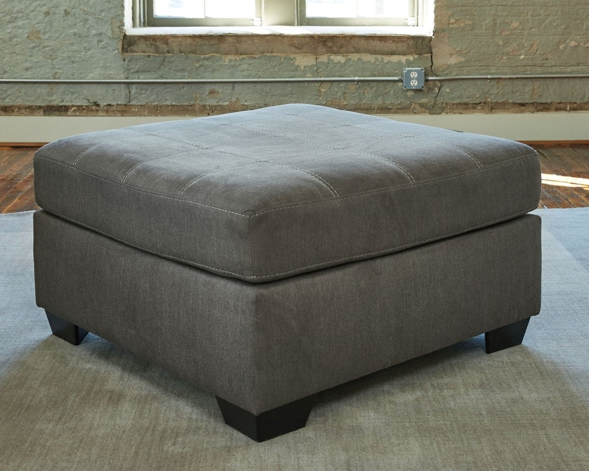Pitkin - Oversized Accent Ottoman - Slate Upholstered Ottomans by Ashley® - Walls Furniture & Mattress