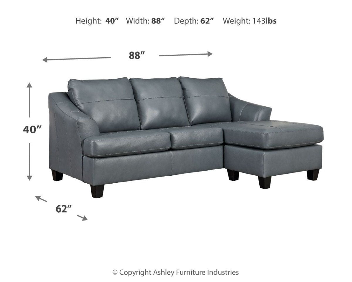 Genoa - Sofa Chaise Stationary Sofas by Signature Design by Ashley® - Walls Furniture & Mattress
