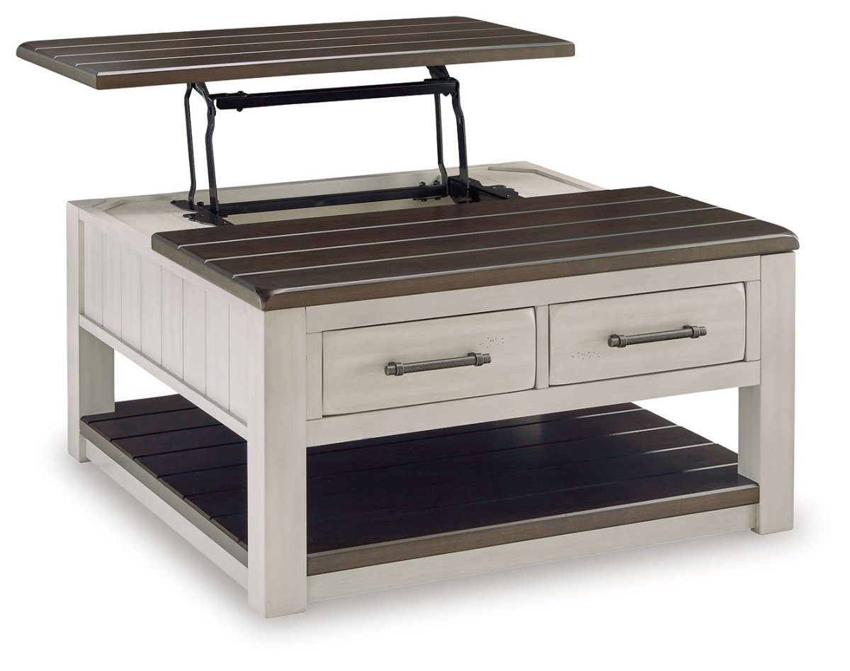 Darborn - Lift Top Cocktail Table - Gray / Brown Cocktail Tables by Signature Design by Ashley® - Walls Furniture & Mattress
