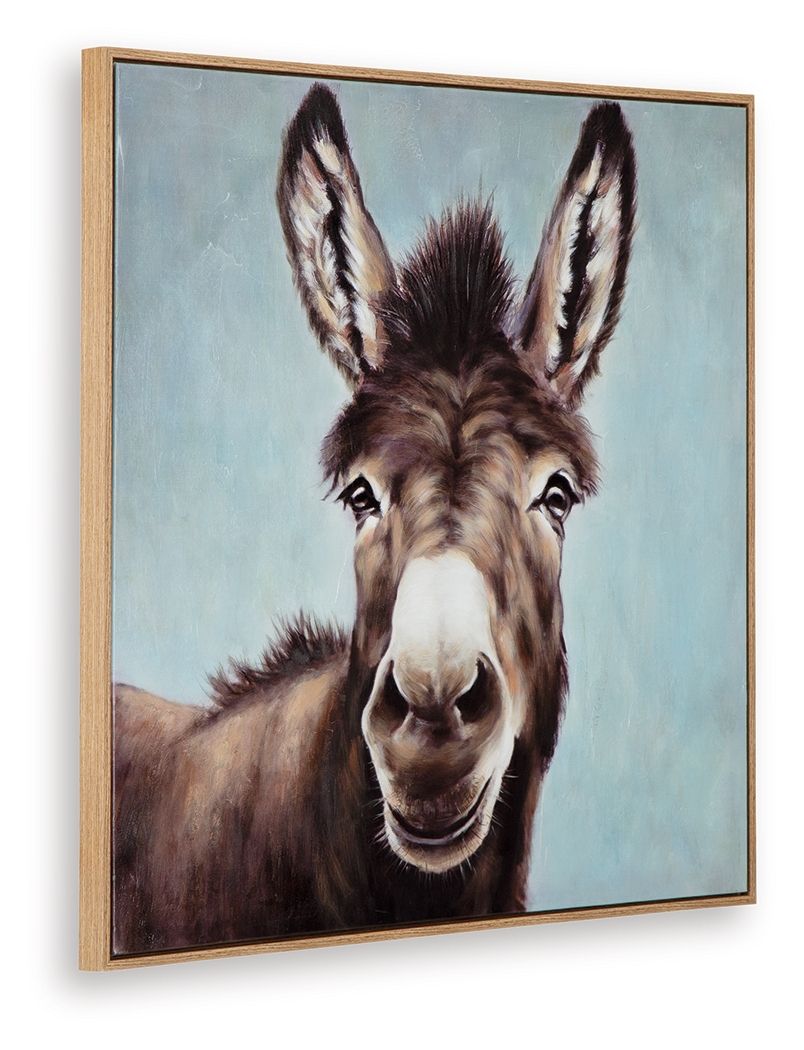 Landerton - Brown / Blue / White - Wall Art Canvas Art by Signature Design by Ashley® - Walls Furniture & Mattress