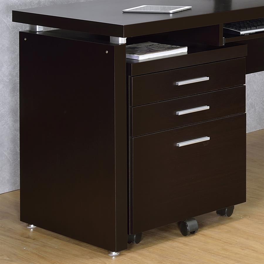 Skeena - 3 - Drawer Mobile Office Cabinet Filing Cabinets by CoasterEveryday - Walls Furniture & Mattress