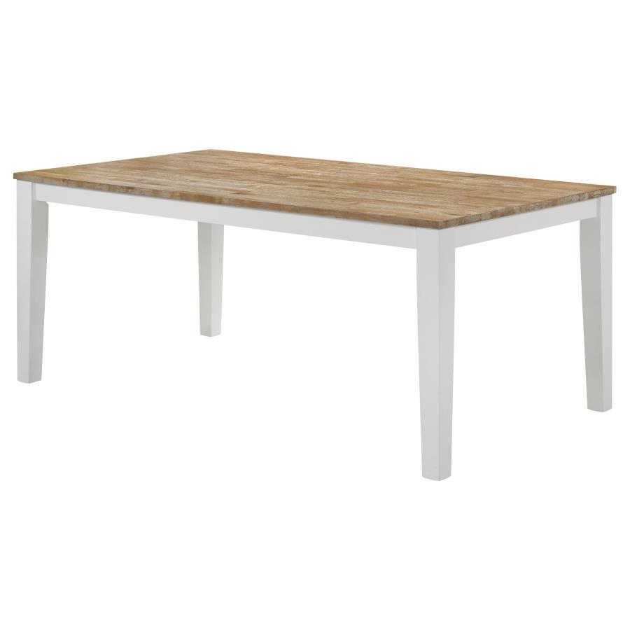 Hollis - Rectangular Wood Dining Table - Brown Dining Tables by Coaster Fine Furniture - Walls Furniture & Mattress