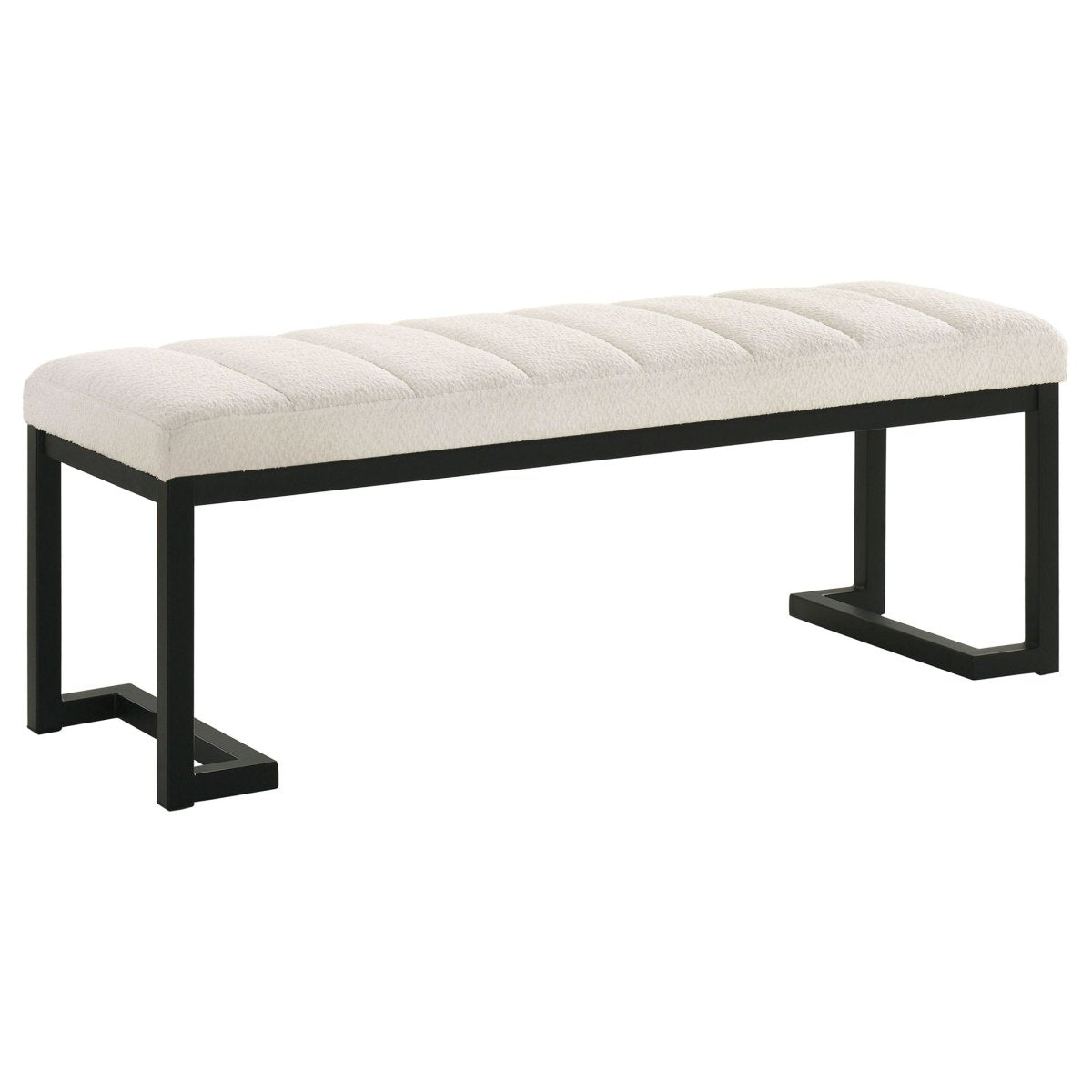 Mesa - Boucle Upholstered Tufted Accent Bench Upholstered Benches by Coaster Fine Furniture - Walls Furniture & Mattress