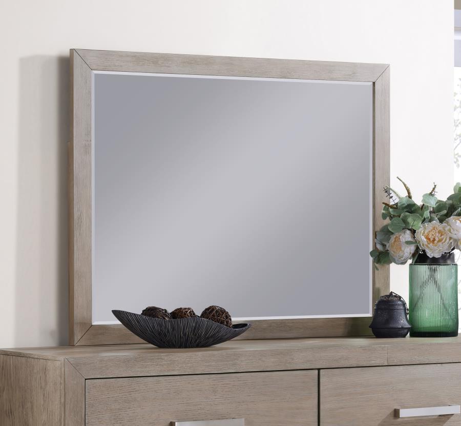 Kenora - Dresser Mirror - Barley Brown Bedroom Mirrors by Coaster Fine Furniture - Walls Furniture & Mattress