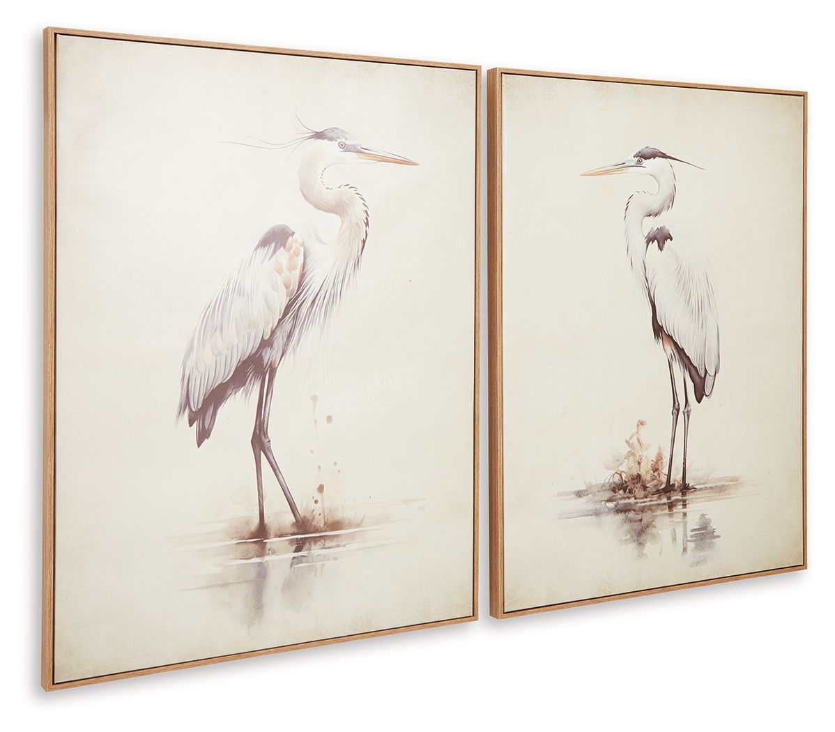 Aubinell - Wall Art Set (Set of 2) - Beige Canvas Art Sets by Signature Design by Ashley® - Walls Furniture & Mattress