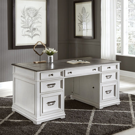 Allyson Park - Desk - White Writing Desks by Liberty Furniture - Walls Furniture & Mattress