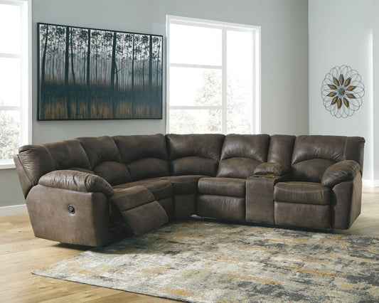 Tambo - Reclining Sectional Reclining Sectionals by Signature Design by Ashley® - Walls Furniture & Mattress