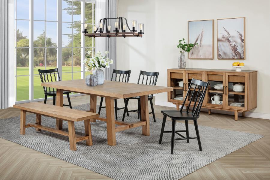 Middleton - Extension Leaf Dining Set 6 Piece Dining Room Sets by Coaster Fine Furniture - Walls Furniture & Mattress