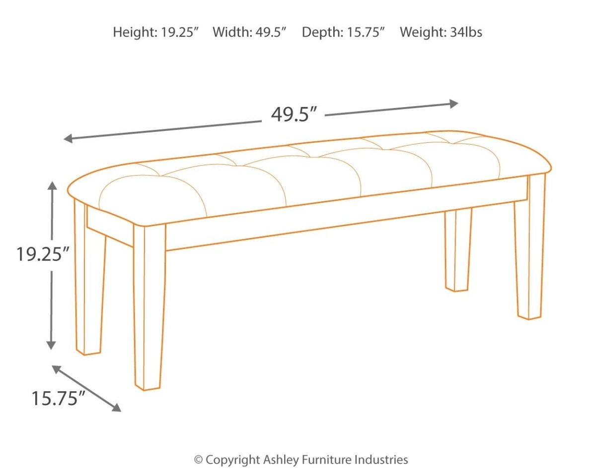 Haddigan - Upholstered Bench Upholstered Benches by Signature Design by Ashley® - Walls Furniture & Mattress