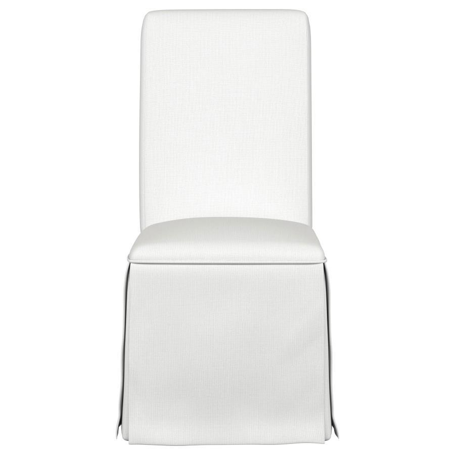 Shawna - Upholstered Skirted Dining Chair (Set of 2) Chair Sets by Coaster Fine Furniture - Walls Furniture & Mattress