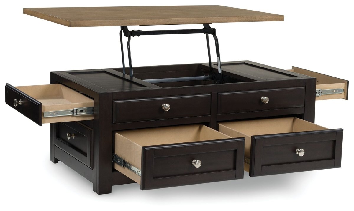 Drazmine - Lift Top Cocktail Table - Brown Cocktail Tables by Signature Design by Ashley® - Walls Furniture & Mattress