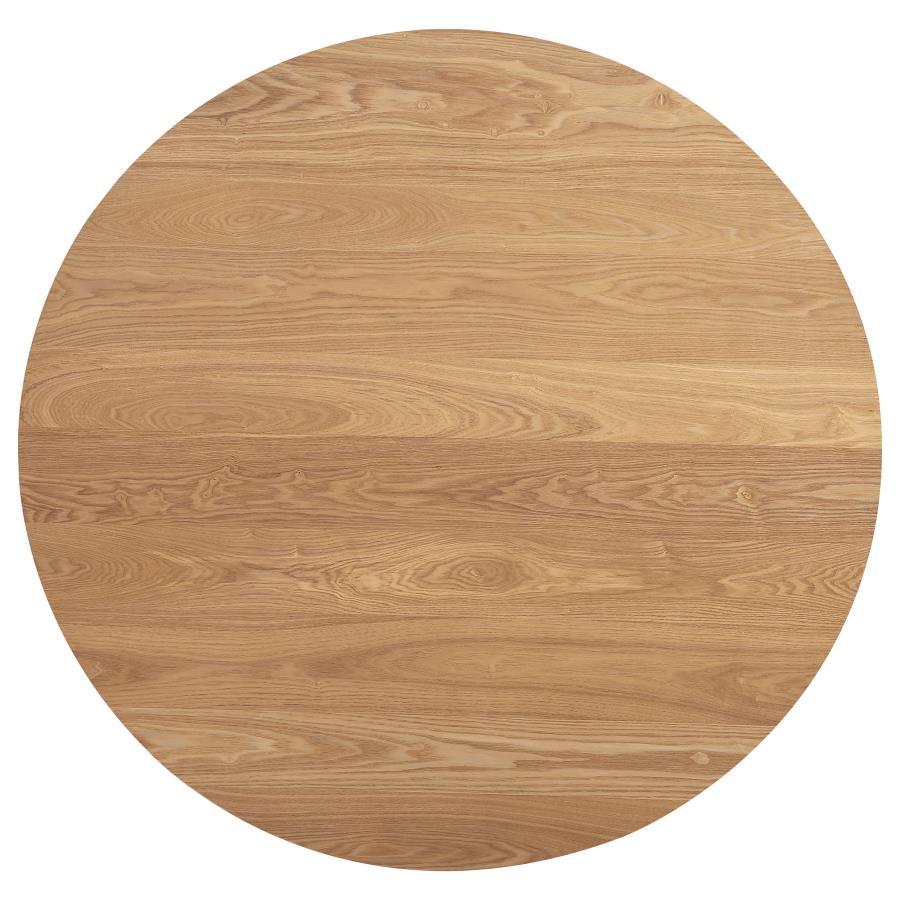 Bradbury - Round Wood Top Dining Table - Natural Dining Tables by Coaster Fine Furniture - Walls Furniture & Mattress