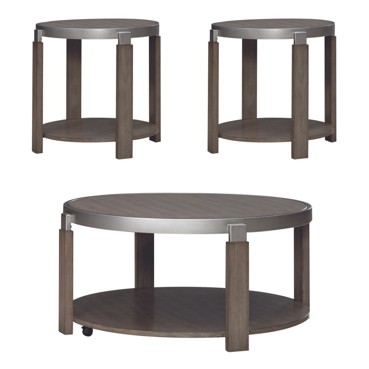 Sutton - 3 Piece Set - Brown Table Sets by Liberty Furniture - Walls Furniture & Mattress