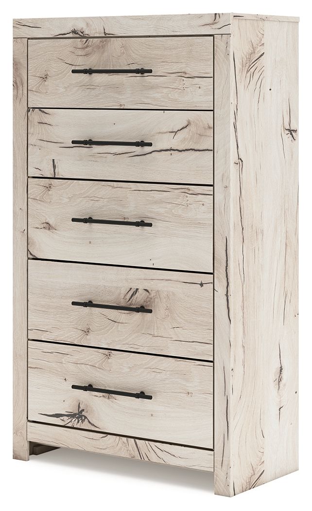 Lawroy - Five Drawer Chest - Light Natural Accent Chests by Benchcraft® - Walls Furniture & Mattress