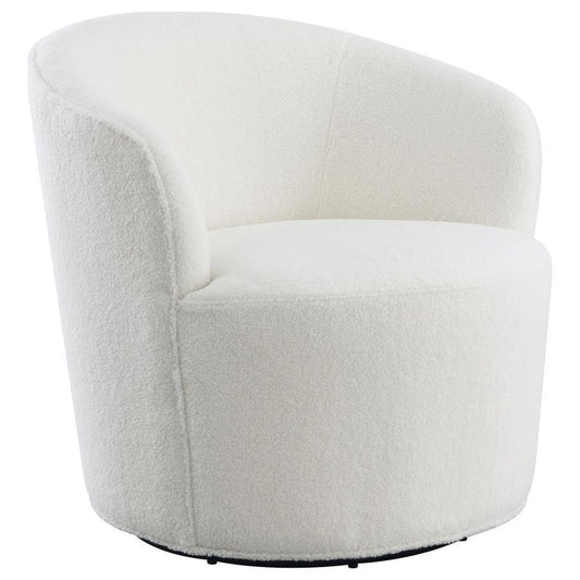 Joyce - Upholstered Barrel Back Swivel Chair Swivel Chairs by CoasterEssence - Walls Furniture & Mattress