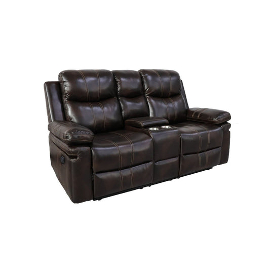 Kellen - Reclining Console Loveseat Reclining Loveseats by New Classic - Walls Furniture & Mattress