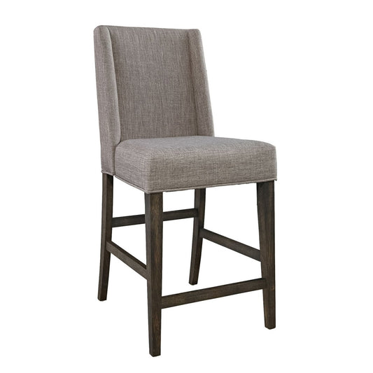 Double Bridge - Upholstered Counter Chair - Dark Brown Counter Chairs by Liberty Furniture - Walls Furniture & Mattress