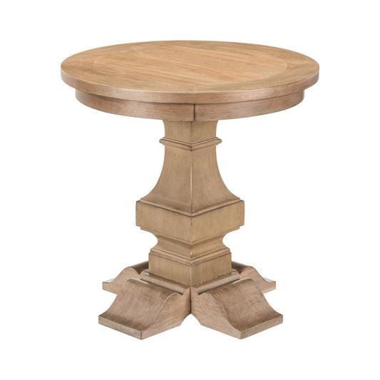 Haven Hills - Round End Table - Camel Beige End Tables by Liberty Furniture - Walls Furniture & Mattress