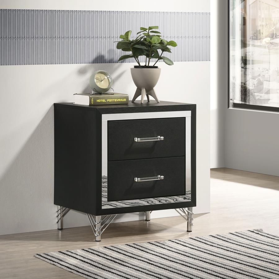 Lucia - 2 - Drawer Nightstand - White Accent Nightstands by Coaster Fine Furniture - Walls Furniture & Mattress