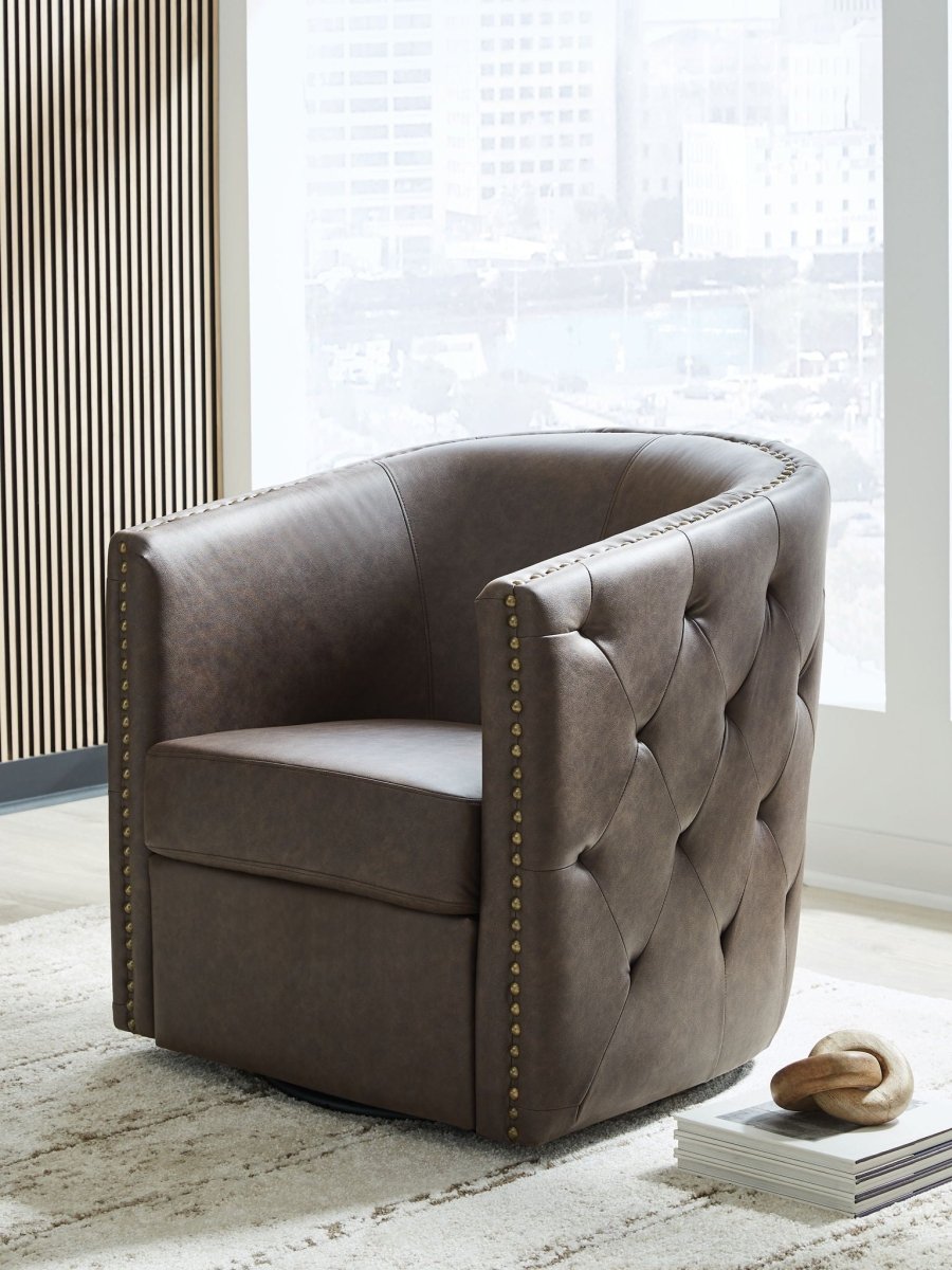 Brentlow - Swivel Accent Chair Swivel Chairs by Signature Design by Ashley® - Walls Furniture & Mattress