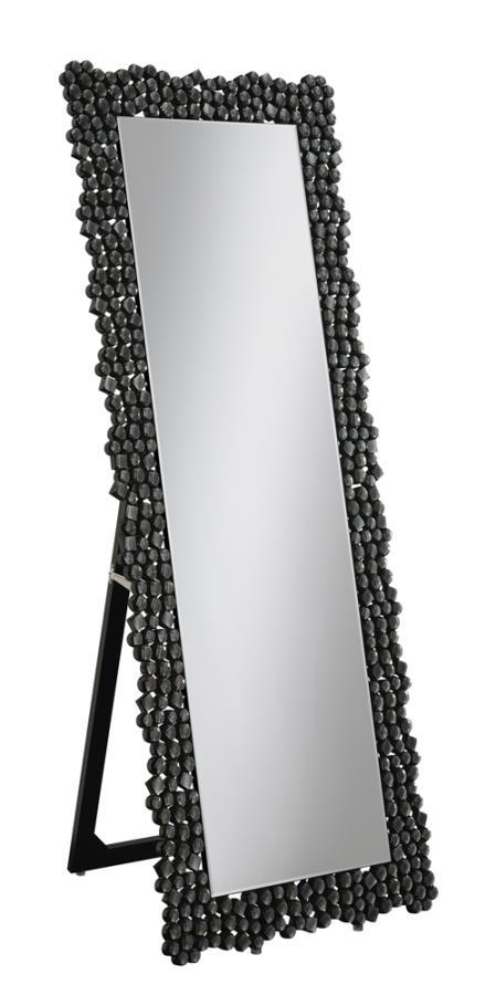 Mckay - Acrylic Frame Standing Mirror - Smokey Gray Floor Mirrors by CoasterEveryday - Walls Furniture & Mattress