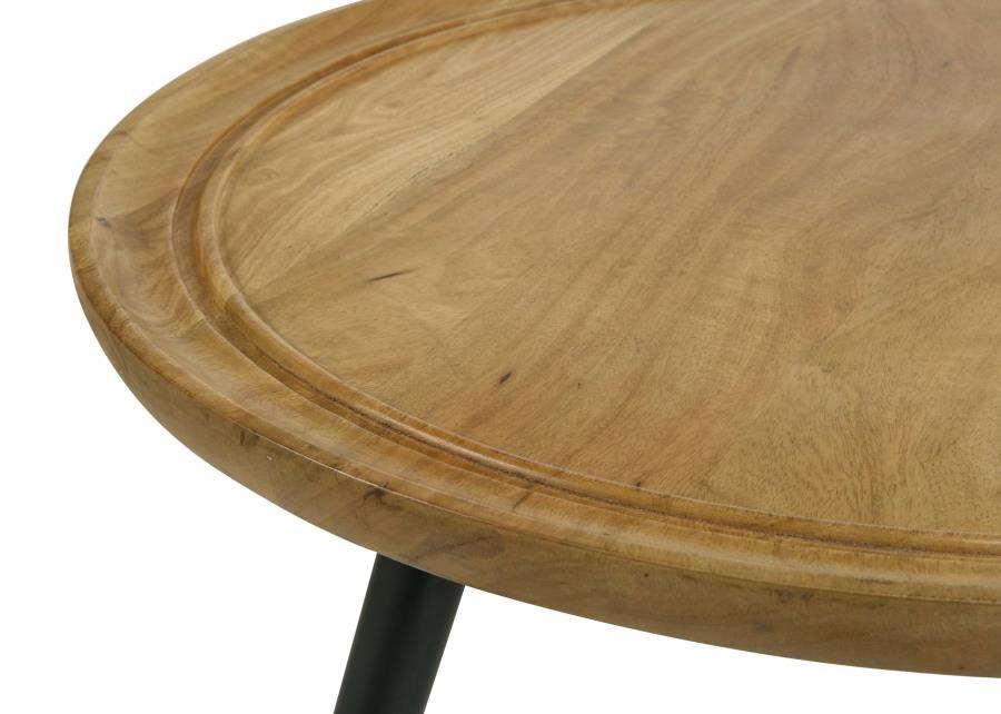 Zoe - Round Mango Wood Table End Tables by CoasterEssence - Walls Furniture & Mattress