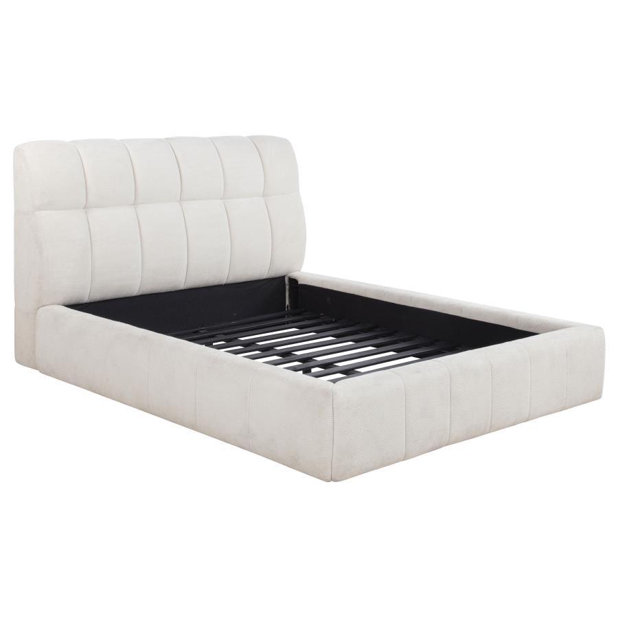 Nollet - Upholstered Platform Bed Upholstered Beds by Coaster Fine Furniture - Walls Furniture & Mattress