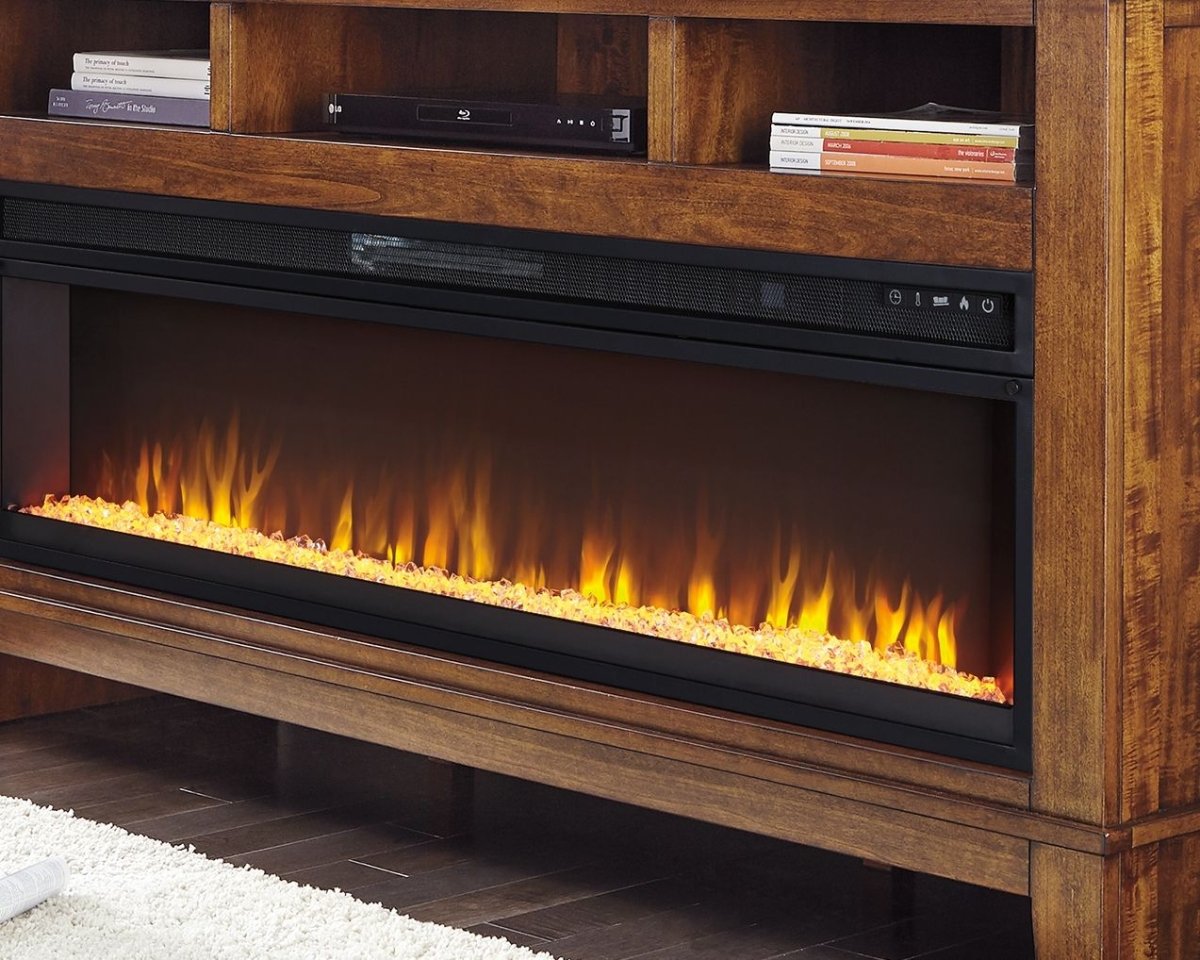 Entertainment Accessories - Wide Fireplace Insert - Black Fireplace Inserts by Signature Design by Ashley® - Walls Furniture & Mattress