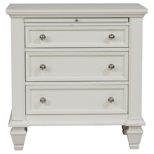 Sandy Beach - 3 - drawer Nightstand Accent Nightstands by CoasterEssence - Walls Furniture & Mattress